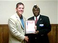 Mayor Dean DePiero and American Legion District 13 Commander Bob White.